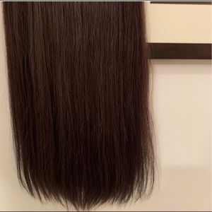 Hidden crown halo hair extension